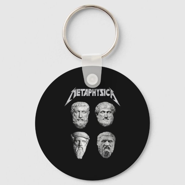 Metaphysica Socrates Plato Aristotle Philosopher M Keychain (Front)