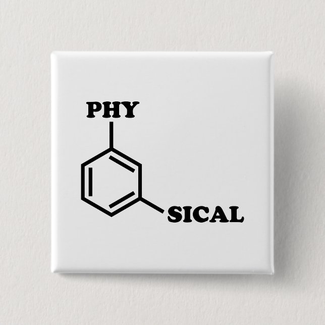  Metaphysical Humour 2 Inch Square Button (Front)