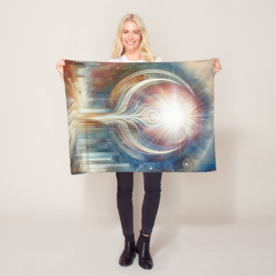 Metaphysical Timeless Spiritual Fantasy Themes Fleece Blanket