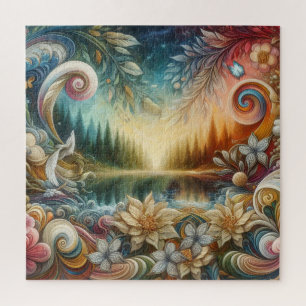 Metaphysical Timeless Spiritual Fantasy Themes Jigsaw Puzzle