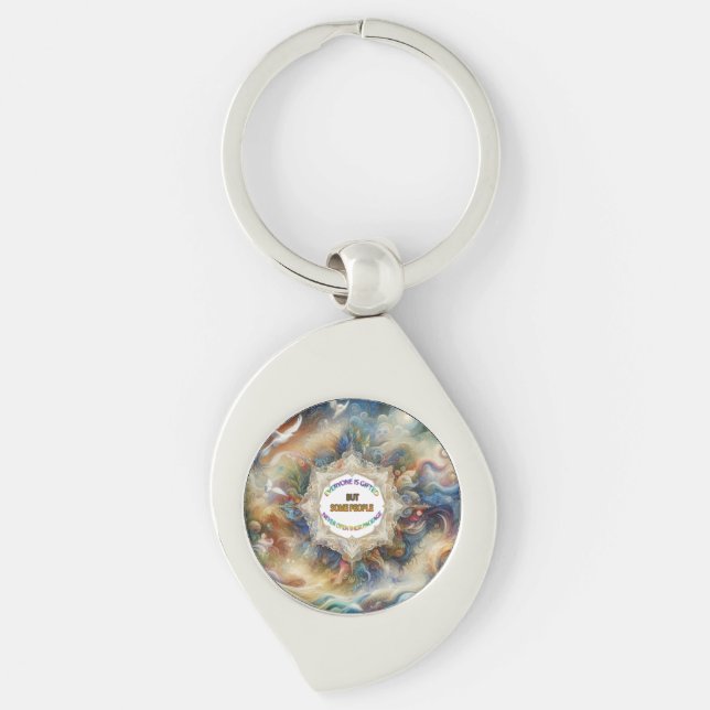 Metaphysical Timeless Spiritual Fantasy Themes Keychain (Front)