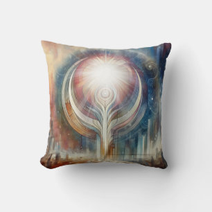 Metaphysical Timeless Spiritual Fantasy Themes Throw Pillow