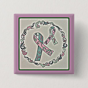 Metastatic Breast Cancer 2 Inch Square Button