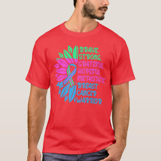 Metastatic Breast Cancer Awareness Care Warrior    T-Shirt