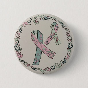 Metastatic Breast Cancer Awareness Ribbons 2 Inch Round Button