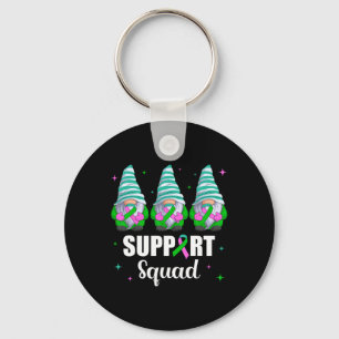 Metastatic Breast Cancer Awareness Shirt Gnome Sup Keychain