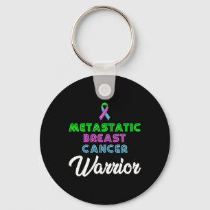 Metastatic Breast Cancer Awareness Warrior 1 Keychain
