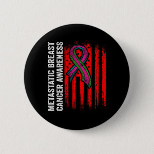 Metastatic Breast Cancer Awareness Warrior 5 2 Inch Round Button