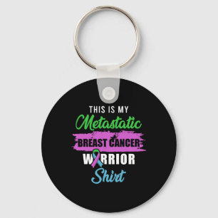 Metastatic Breast Cancer Awareness Warrior  Keychain
