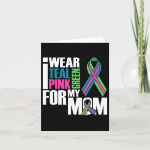 Metastatic Breast Cancer Ribbon For Mom Cancer Awa Card