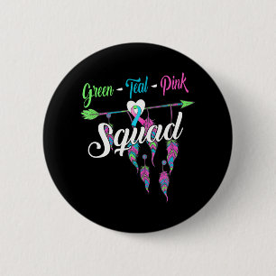 Metastatic Breast Cancer Squad Warrior Stage 4 2 Inch Round Button