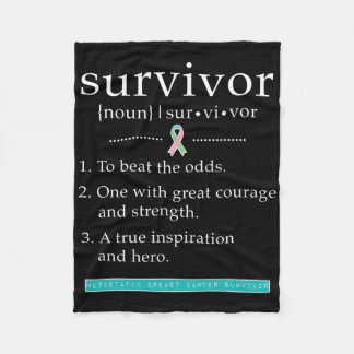 Metastatic Breast Cancer Survivor  Fleece Blanket