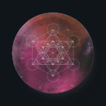 Metatron arcangel zen paper plate<br><div class="desc">Metatron,  chakra, zen, sacred geometric,  geometry, spiritual,   spirituality, cube, archangel metatron,  mandala, angel, magnetism, energy</div>