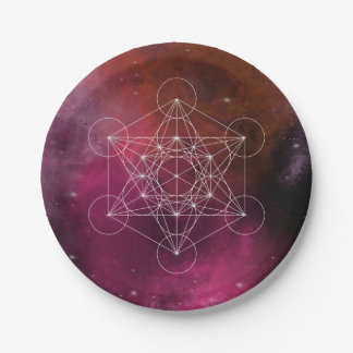 Metatron arcangel zen paper plate