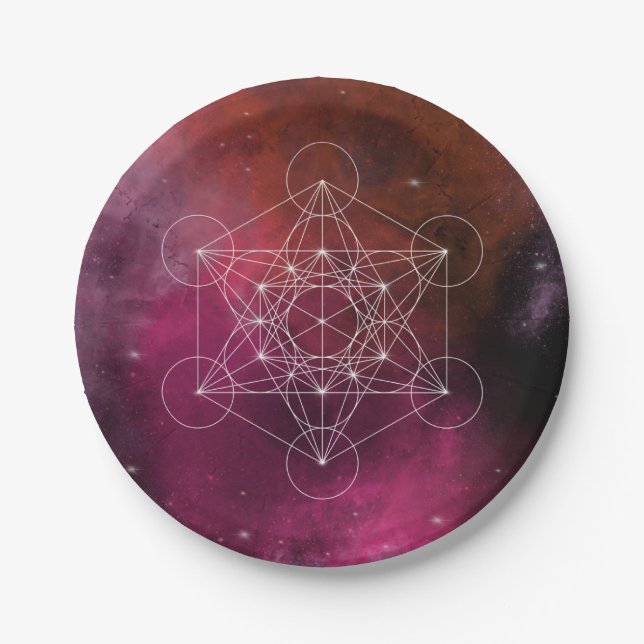 Metatron arcangel zen paper plate (Front)