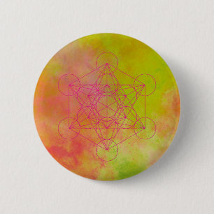 Metatron, chakra,zen,sacred geometric, angel, 2 inch round button