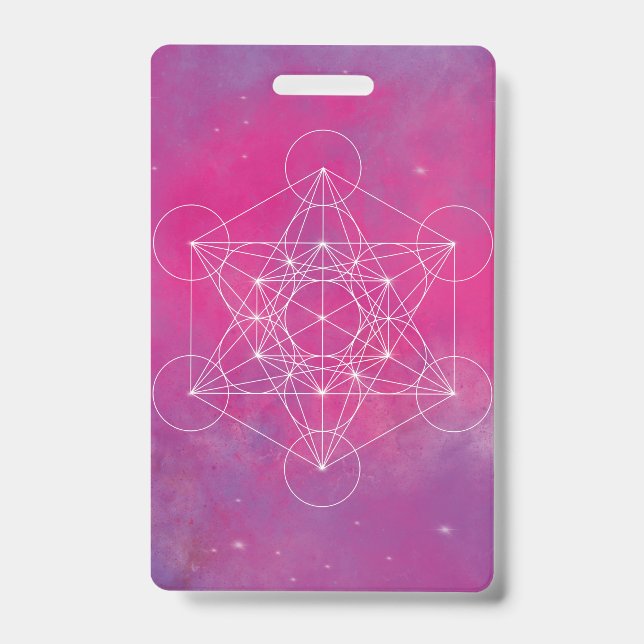 Metatron, chakra,zen,sacred geometric, angel badge (Front)