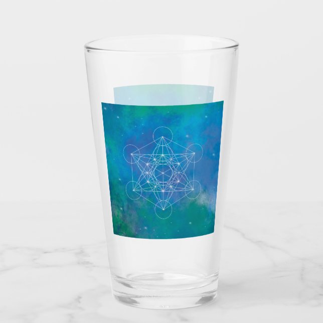 Metatron, chakra,zen,sacred geometric, angel glass (Front)