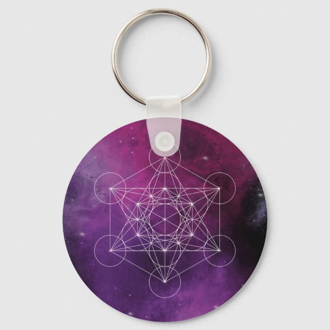 Metatron, chakra,zen,sacred geometric, angel, keychain (Front)