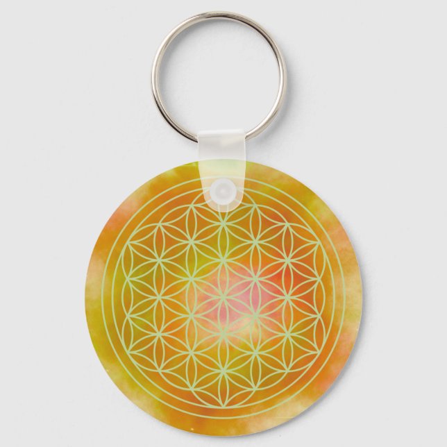 Metatron, chakra,zen,sacred geometric, angel, keychain (Front)