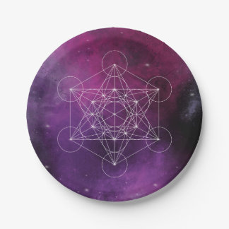 Metatron, chakra,zen,sacred geometric, angel, paper plate