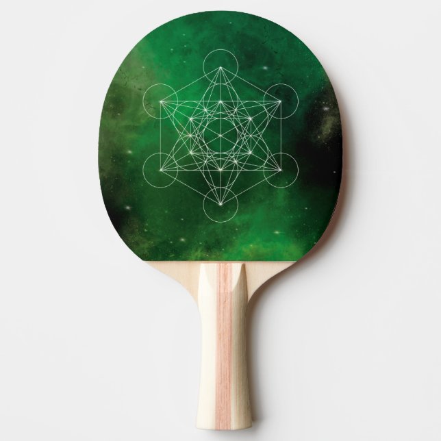 Metatron, chakra,zen,sacred geometric, angel ping pong paddle (Front)