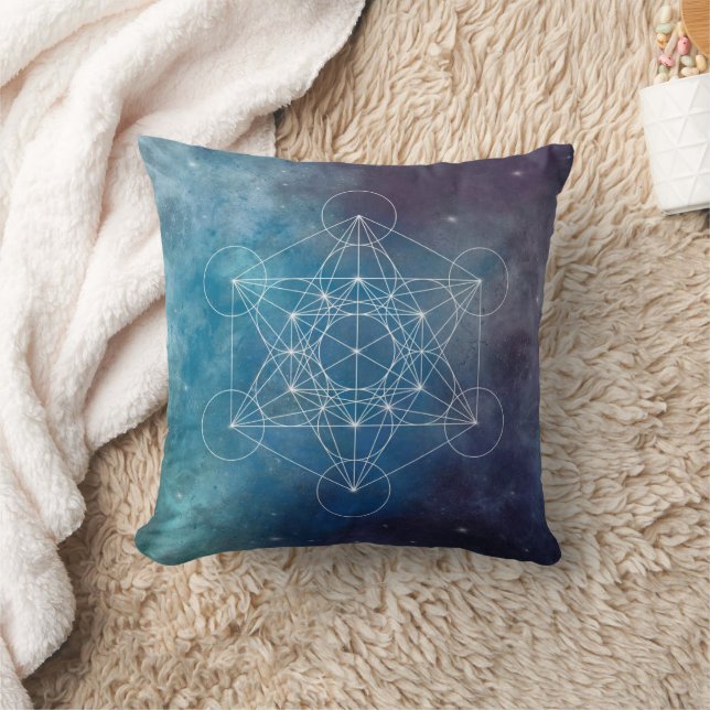 Metatron, chakra,zen,sacred geometric, angel throw pillow (Blanket)