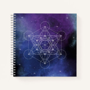 Metatron, chakra,zen,sacred geometric, geometry, notebook