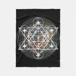 Metatron Cube Sacred Geometry Shirt - Spiritual Yo Fleece Blanket