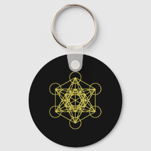 Metatron Cube Sacred Geometry Yoga Sacred Geometry Keychain