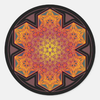 metatron cube star mandala sticker