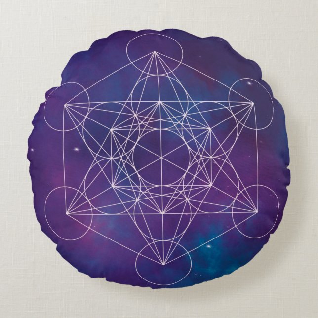 metatron round pillow (Front)