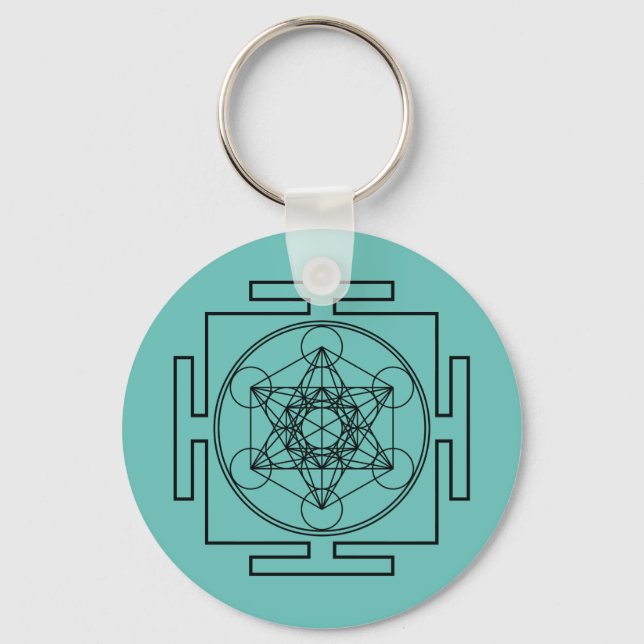 Metatron’s Cube Keychain (Front)