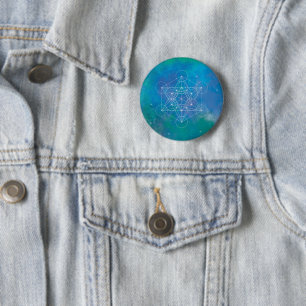 Metatron’s Cube Sacred Geometry 2 Inch Round Button