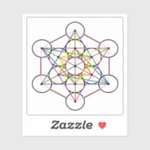 Metatron's Cube 3 inch square sticker
