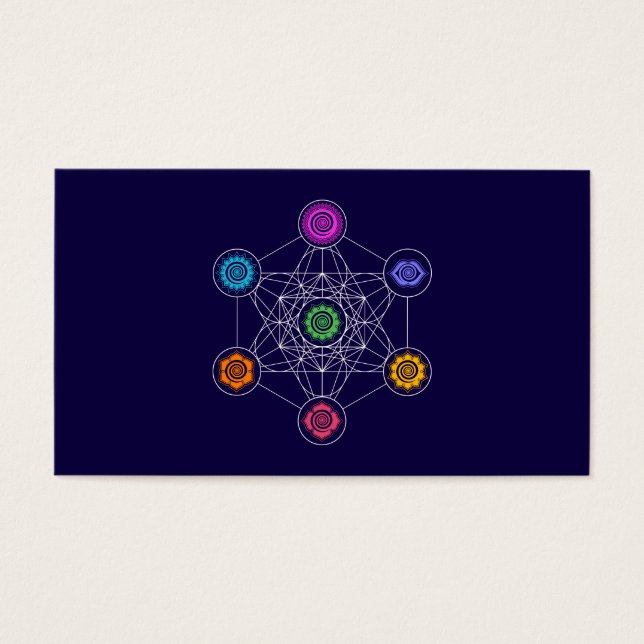 Metatrons Cube, Chakras, Cosmic Energy Centres (Front)
