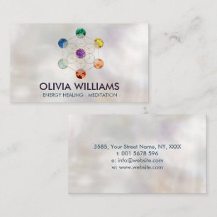 Metatron's Cube Chakras Sacred Geometry  Business Card