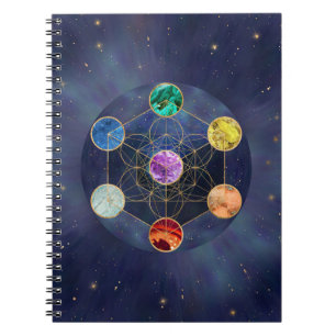 Metatron's Cube Chakras Sacred Geometry Notebook