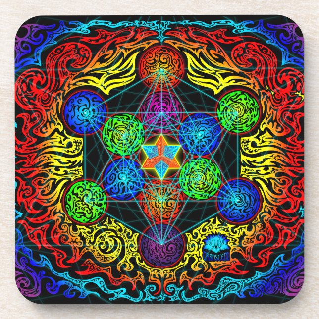 Metatron's Cube Coaster Set of 6 (Front)