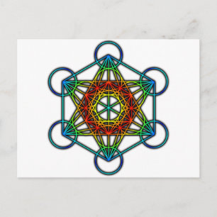 Metatron's Cube (Colour 1) Postcard