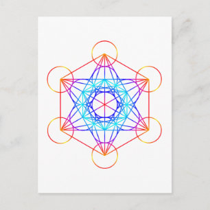 Metatron's Cube (Colour 2) Postcard