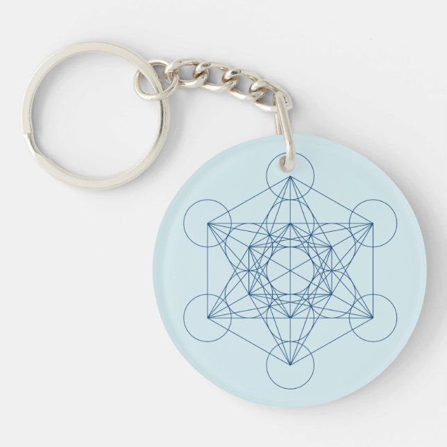 Metatron's Cube Keychain (Front)