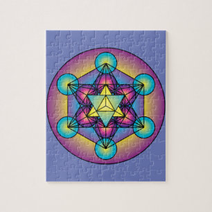 Metatron's Cube Merkaba Jigsaw Puzzle