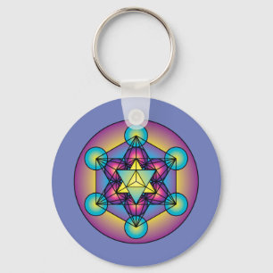 Metatron's Cube Merkaba Keychain