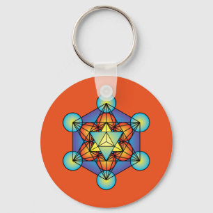 Metatron's Cube Merkaba Keychain