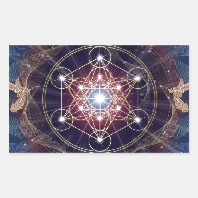 Metatron's Cube - Merkabah Sticker (Front)