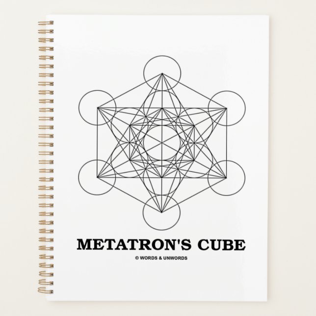 Metatron's Cube Sacred Geometry Planner (Front)