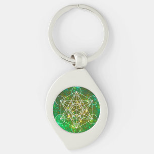 Metatron's Cube, Sacred Geometry, Spiritual Symbol Keychain