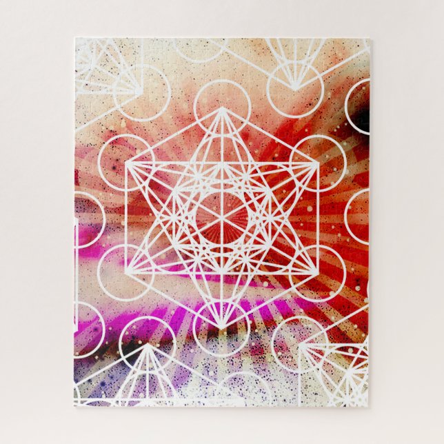 Metatron's Cube Space Puzzle 520 Pieces (Vertical)