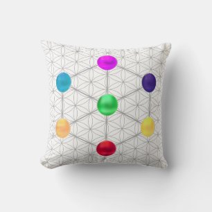 Metatron's Cube Throw Pillow